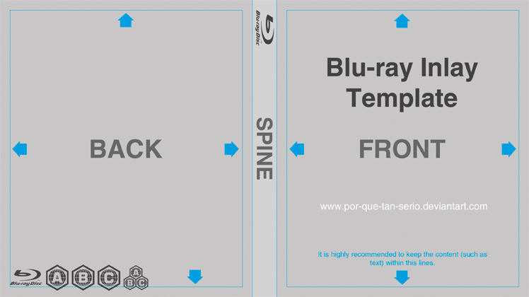 blu ray cover template psd