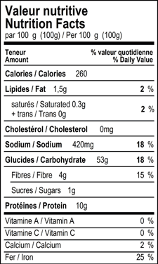 soba noodles nutrition info