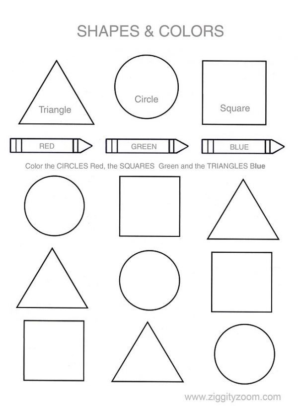 shapes homework sheets