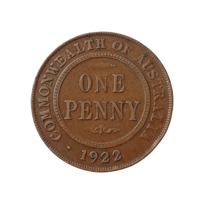 1922 penny australia value