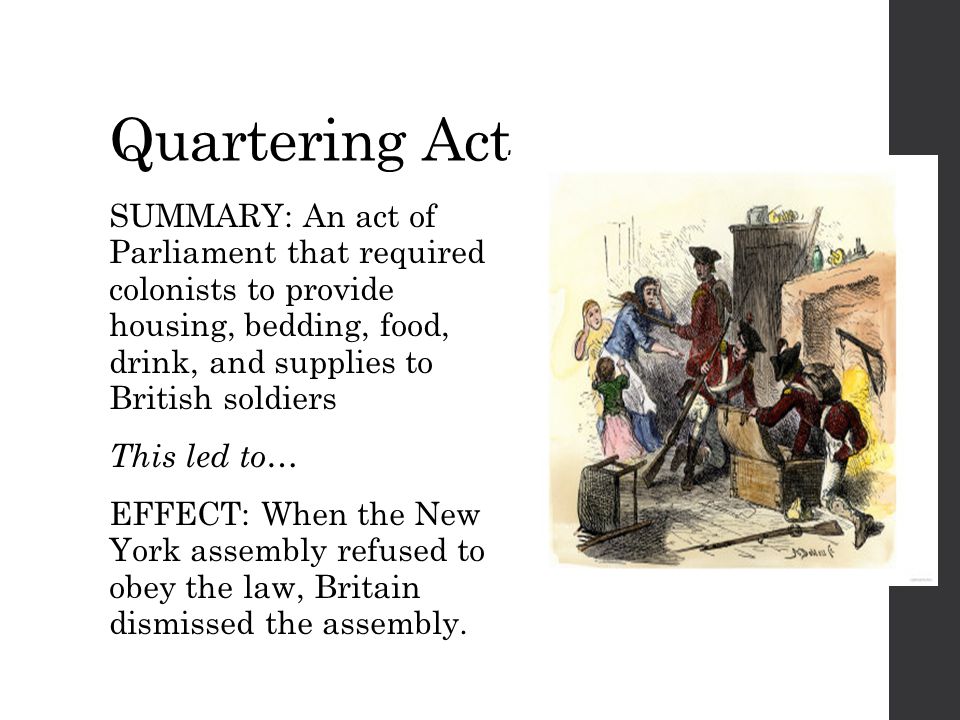quartering act summary