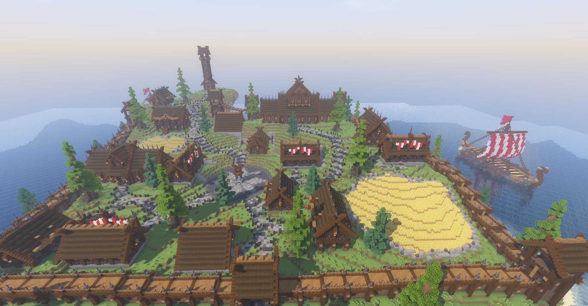 minecraft viking village map