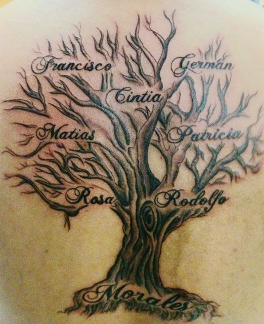 tattoos of a family tree