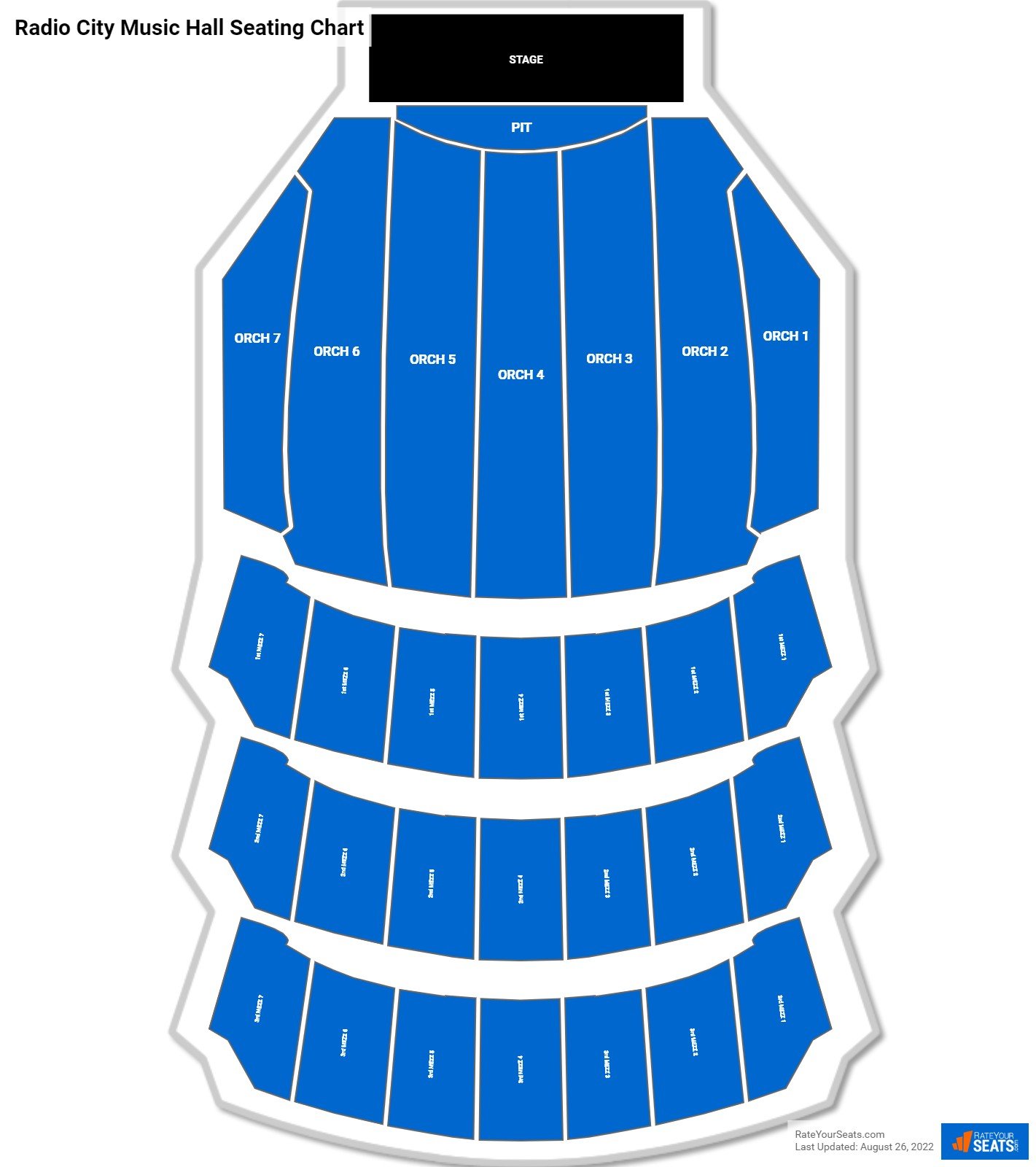 seating chart radio city