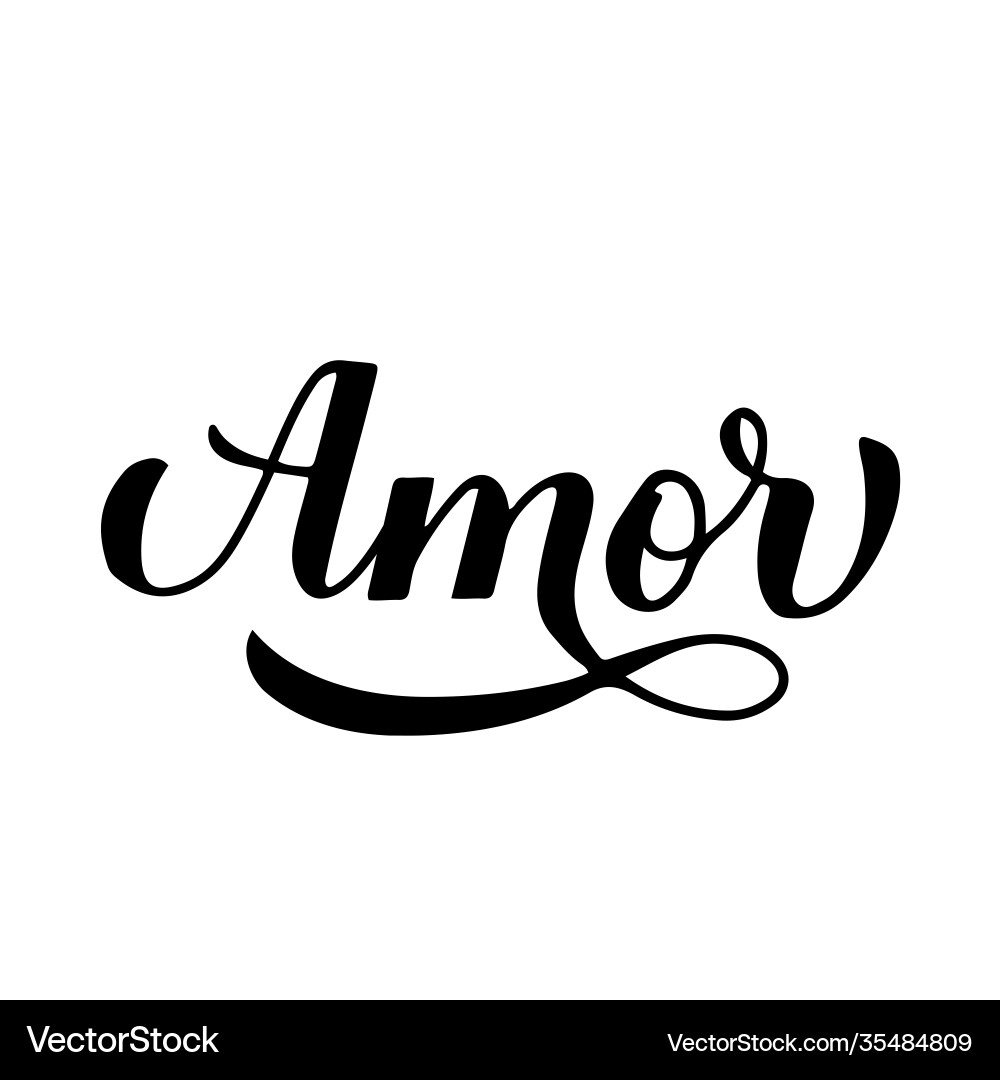 amor lettering