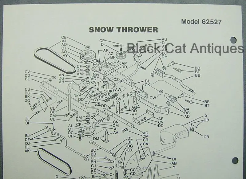 mtd snow thrower parts