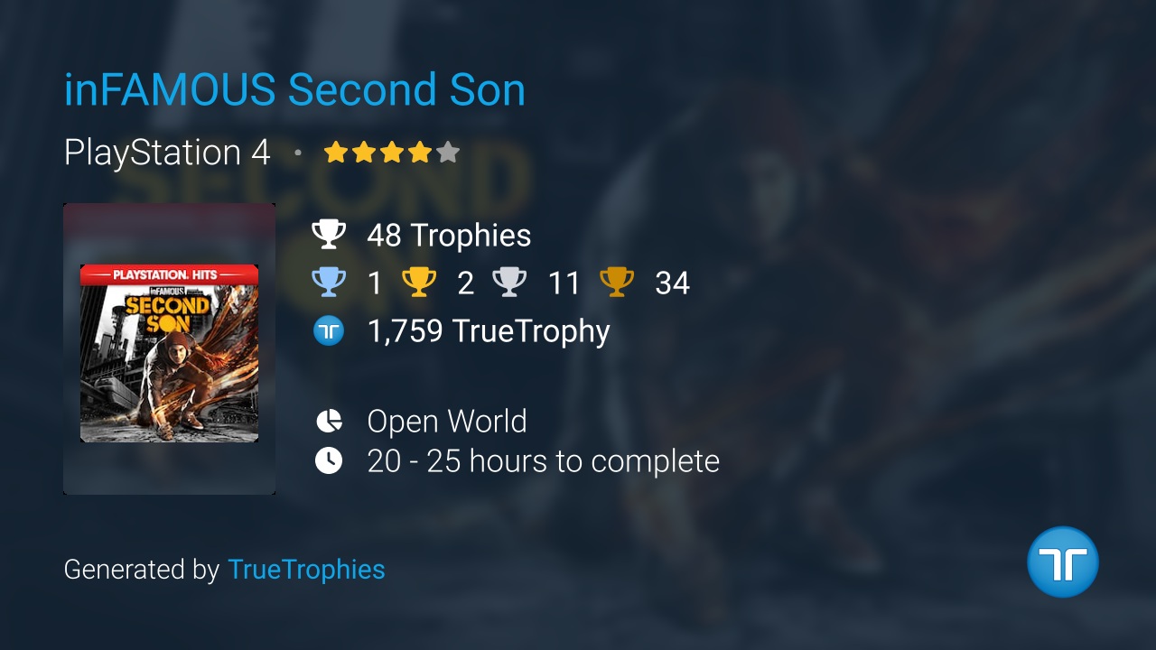 infamous second son trophies