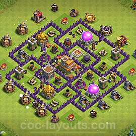 coc town hall 7 base link