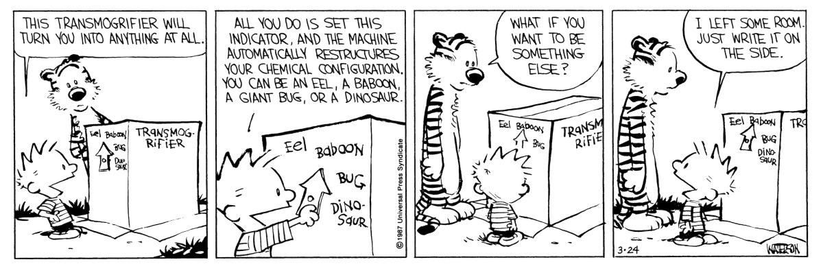 calvin hobbes comic strip