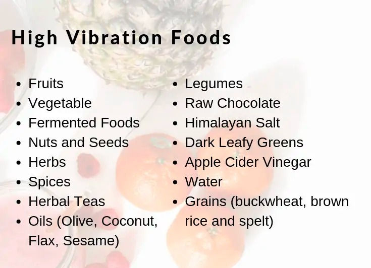 high vibration foods