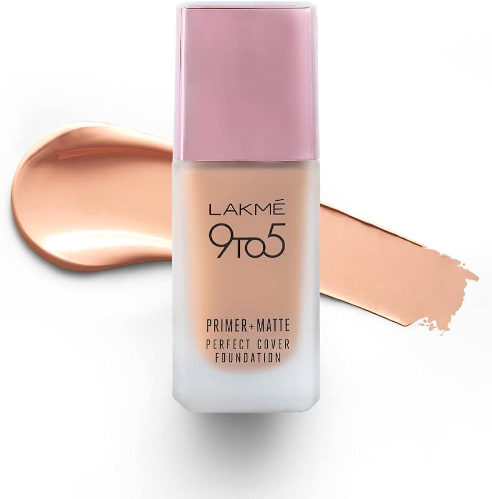 lakme 9 to 5 primer matte perfect cover foundation price