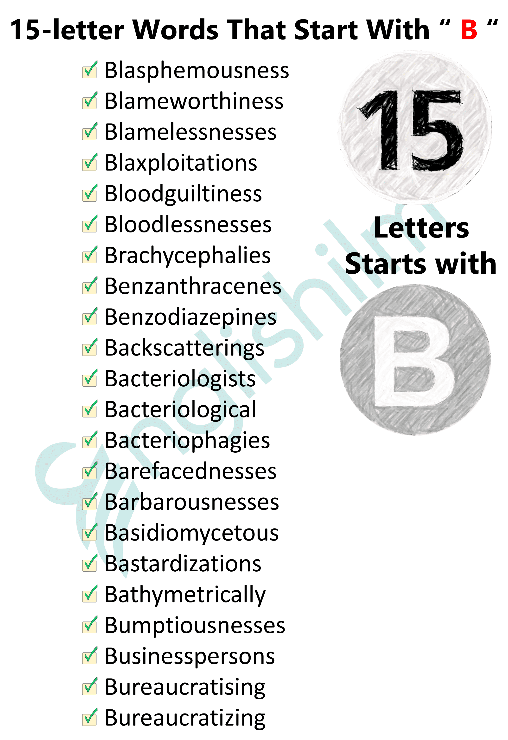 15 letter words in english