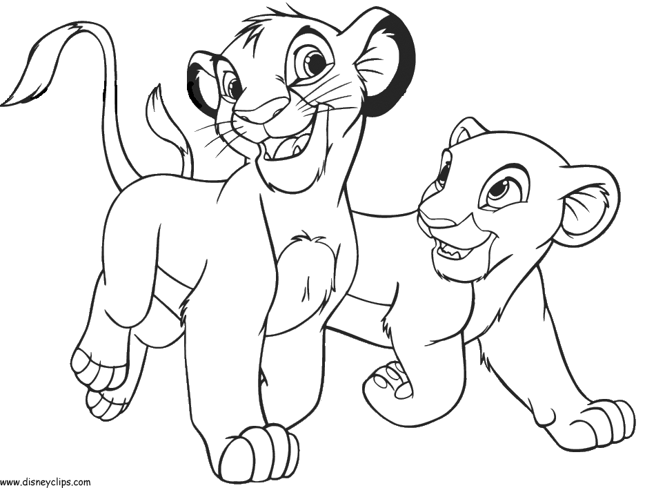 lion king coloring