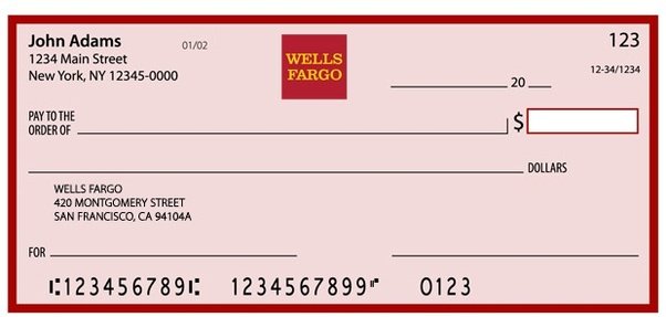 routing number for wells fargo checking