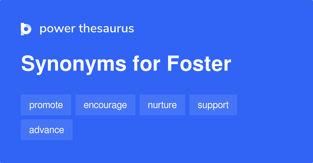 synonyms for foster