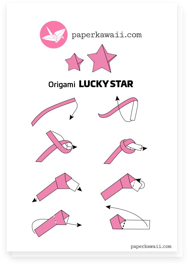 easy origami lucky star
