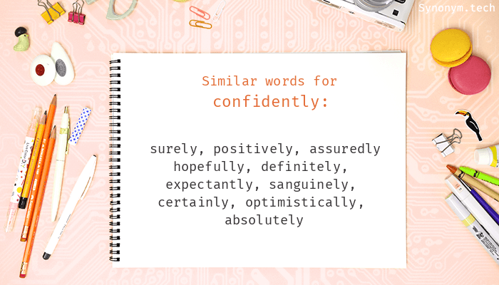 synonym for confidently