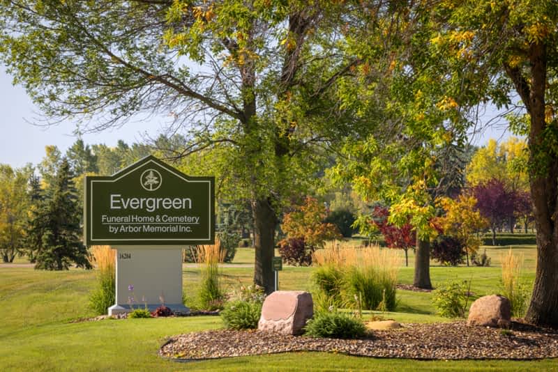evergreen funeral home edmonton