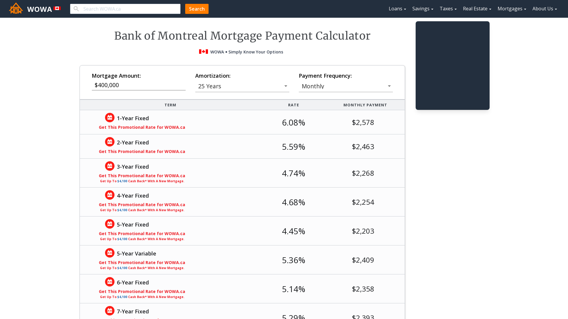 bmo mortgage payment