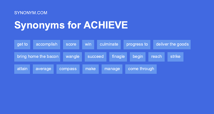 synonym for achieve