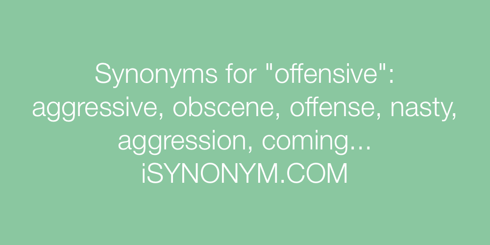 offensive synonyms