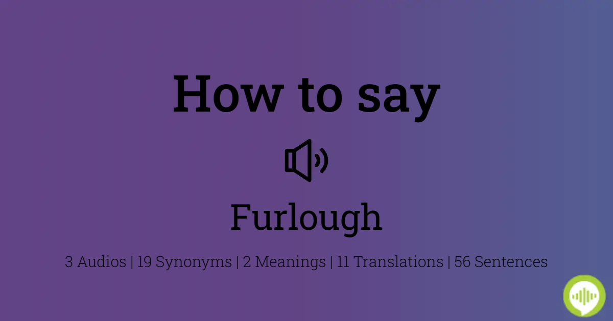 furlough pronunciation