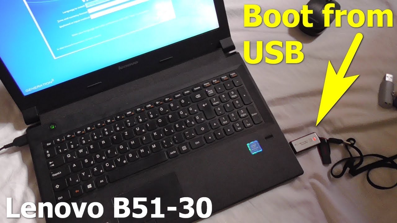 boot lenovo from usb