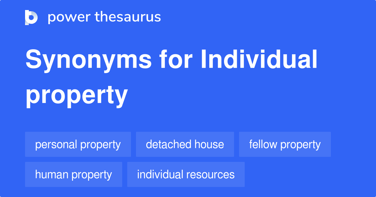 thesaurus individual