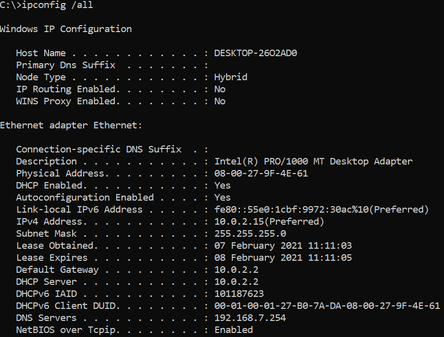 netsh winsock reset windows 10