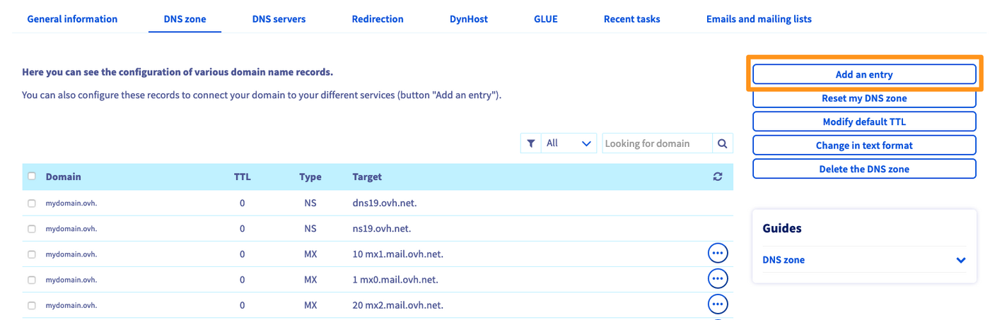 ovh domain