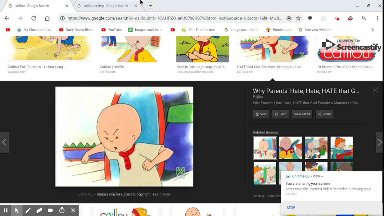 caillou family secrets