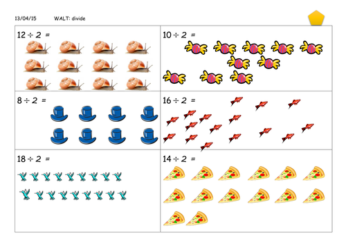 division arrays worksheets