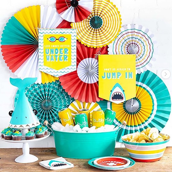 pool party tableware