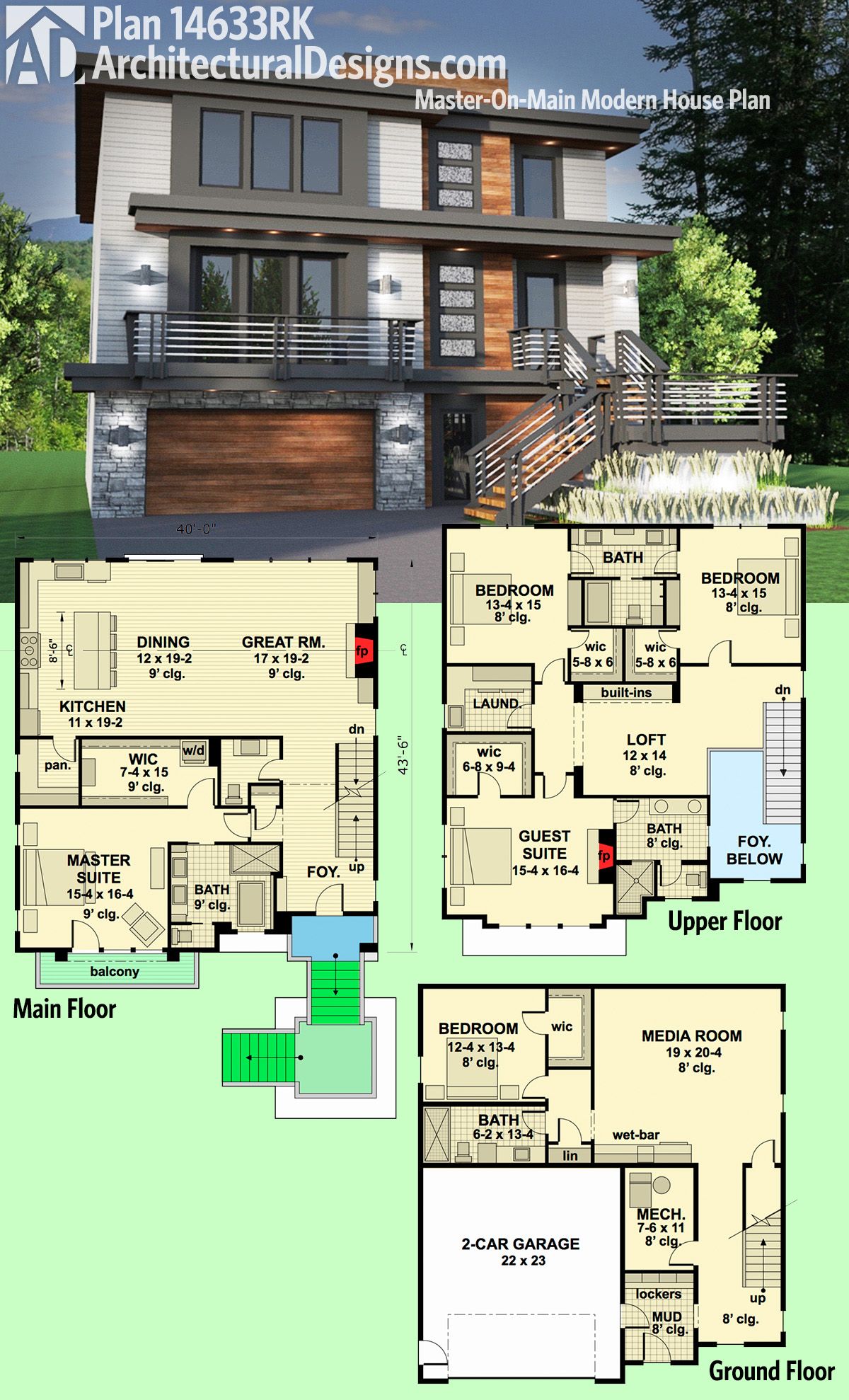 contemporary house blueprints