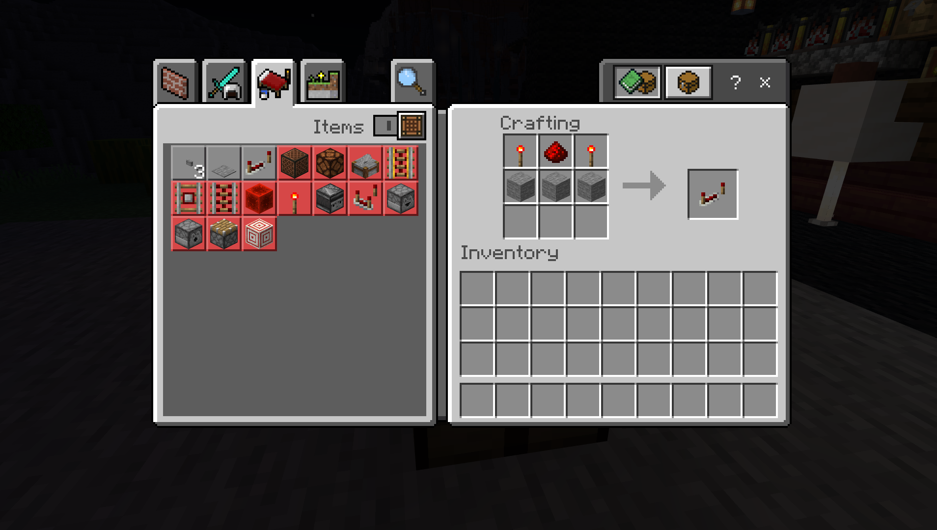 redstone repeater recipe