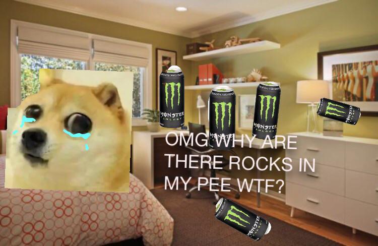 monster energy kidney stones