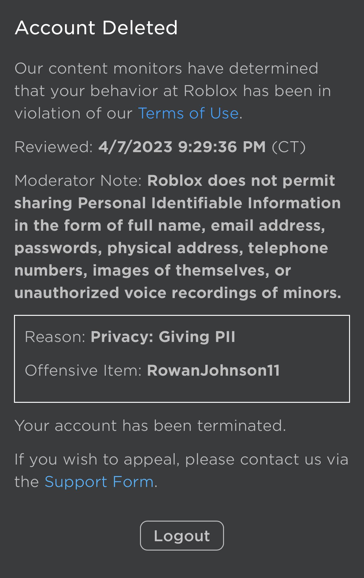 giving pii roblox