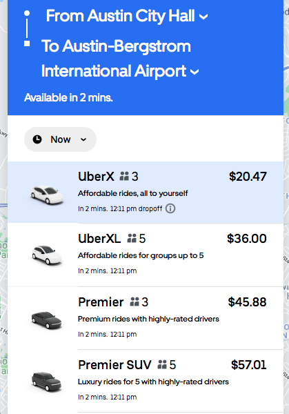 uber cost vancouver