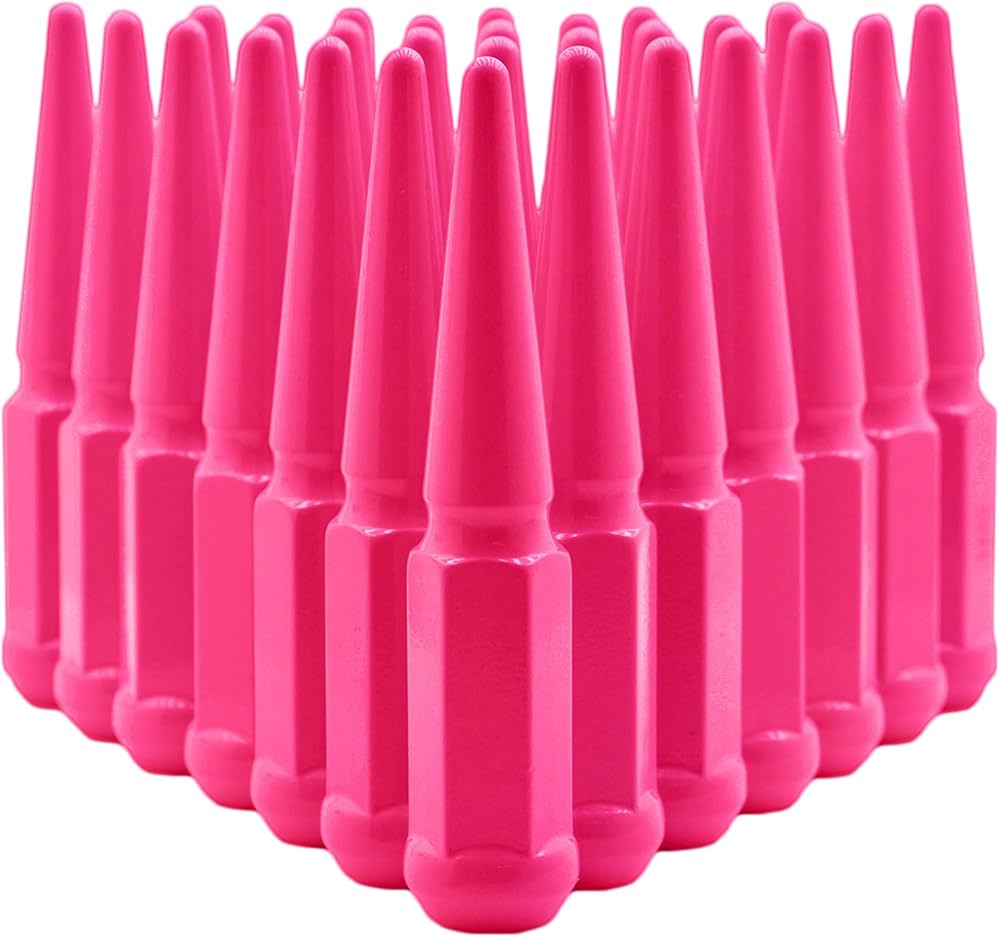 pink spike lug nuts