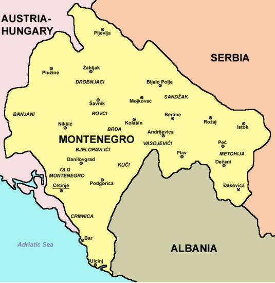 montenegro nerededir