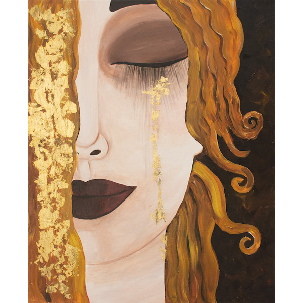 gustav klimt crying woman