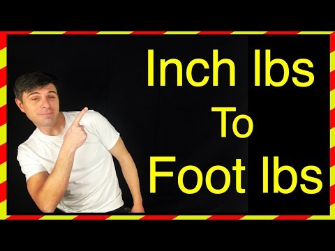 inch lbs to foot lbs conversion