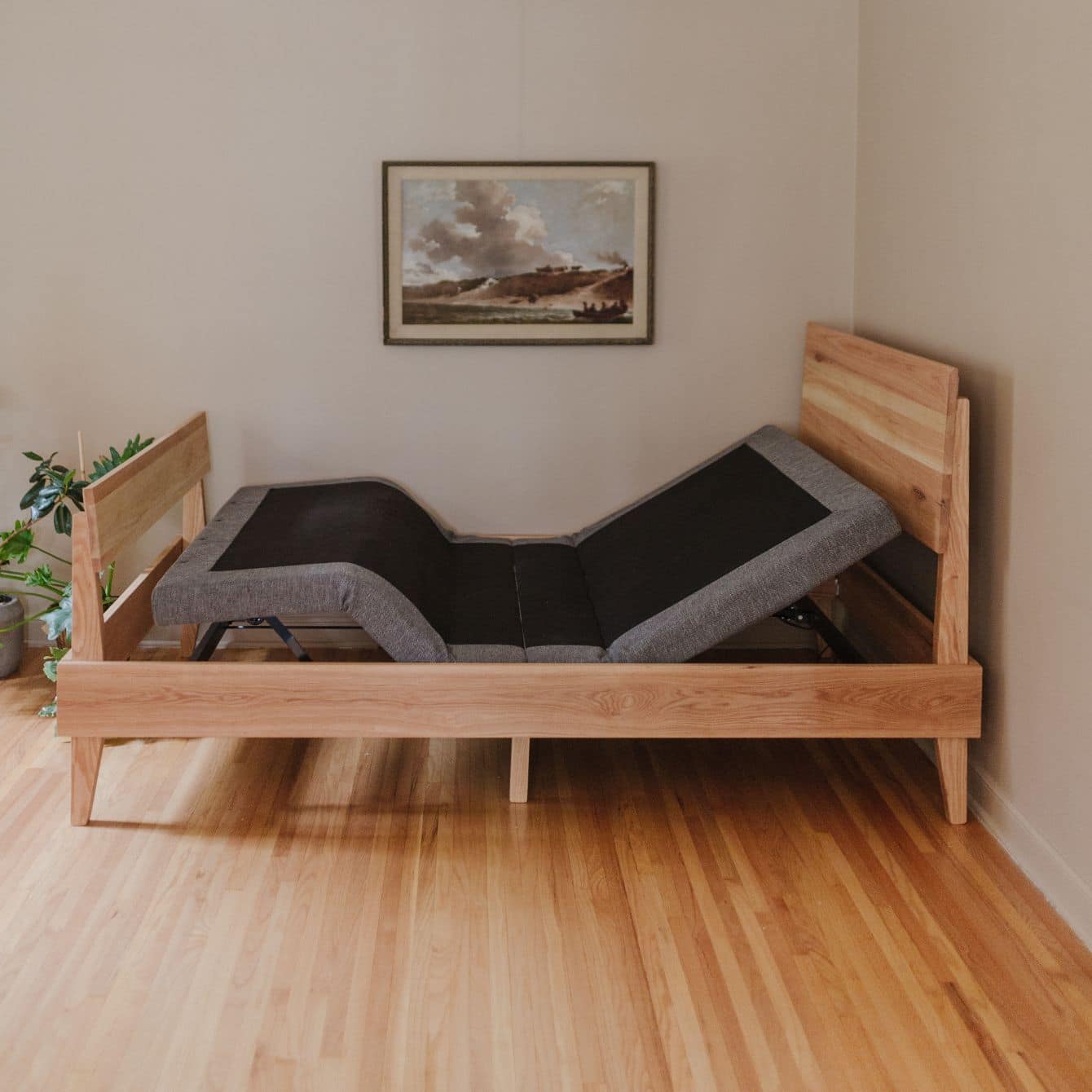 expandable bed frame wood