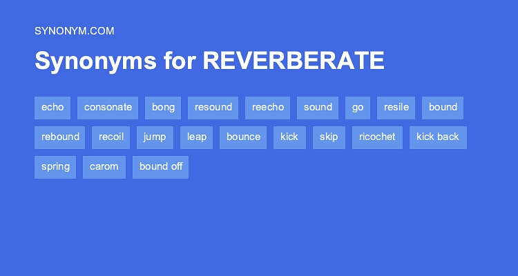 another word for reverberate