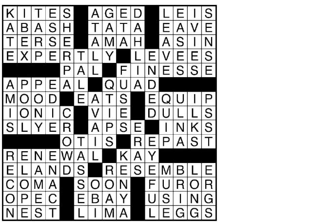 expertly crossword clue