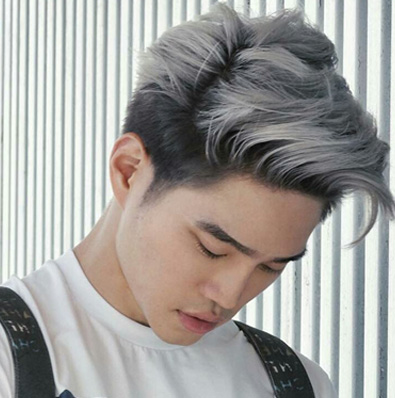 mens hairstyles grey