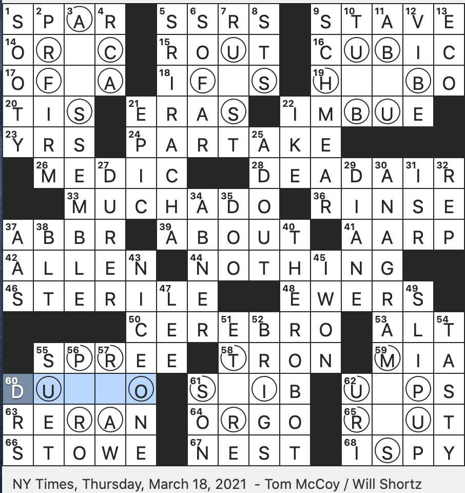 delightful surprise crossword clue