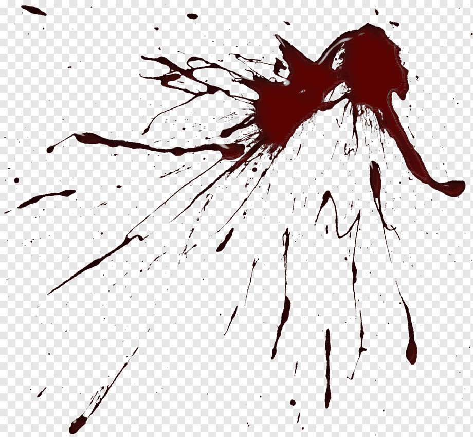 blood splatter drawing