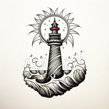 lighthouse tattoo