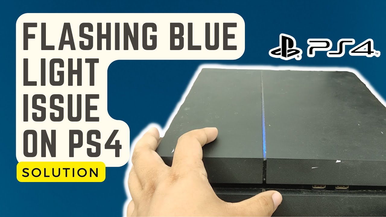 ps4 flashing blue light